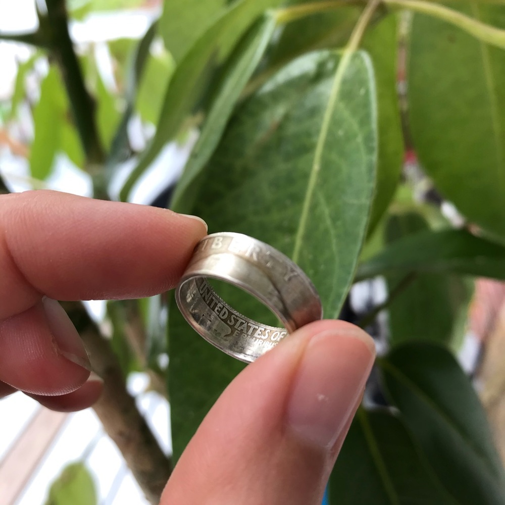 Handcrafted Coin Ring | 1947 Quarter size 7